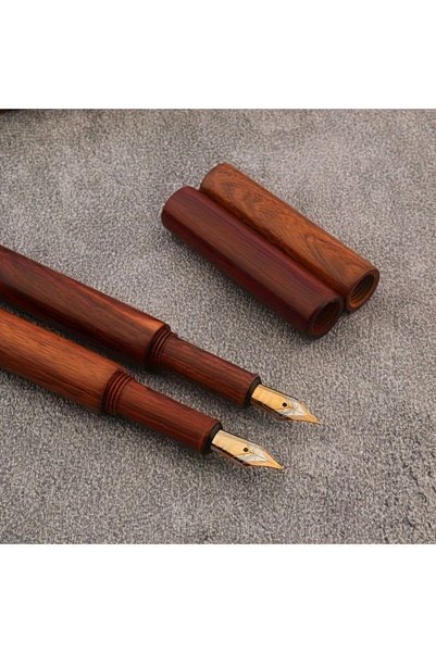 Generic Yellow Wood Sandalwood Fountain Pen 0 5mm Business Office Signature G...