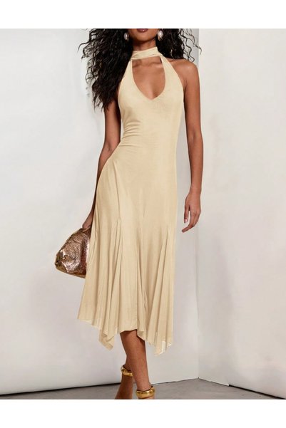 Evendi Rochie medie, Crem