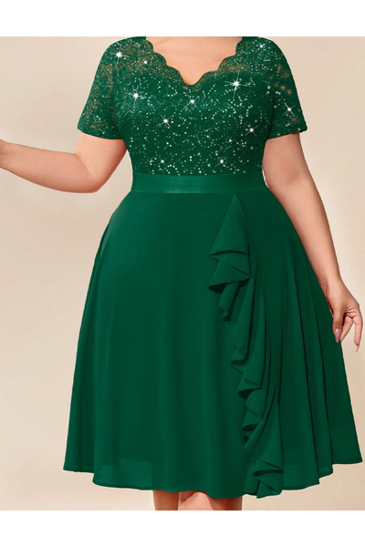 Evendi Rochie scurta, Verde