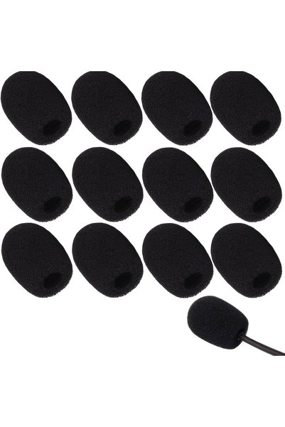 Generic 12 Pack Noise Canceling Microphone Windscreens Compatible With Lavali...