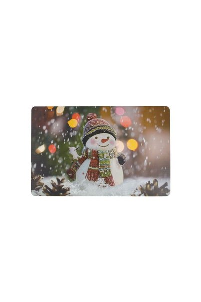 Jumbo Suport Farfurie de Craciun cu Om de Zapada 43.5x28.5cm