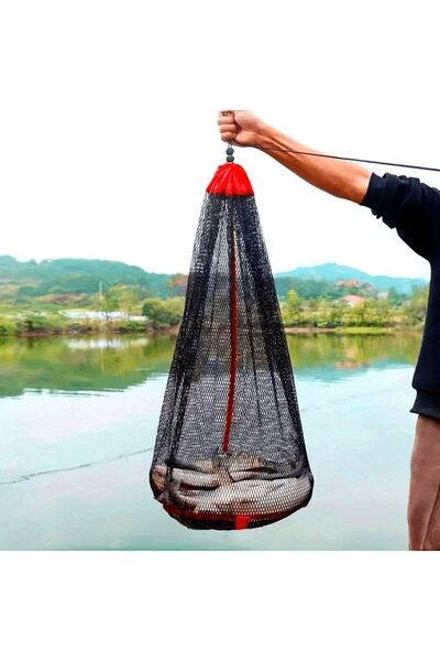 Generic Outdoor Quick Fold Fishing Net Bag 15.75x19.69 Inches