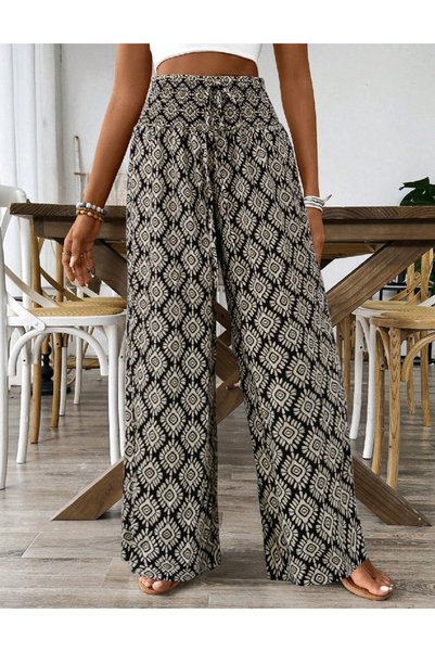 Evendi Pantaloni, Negru/crem