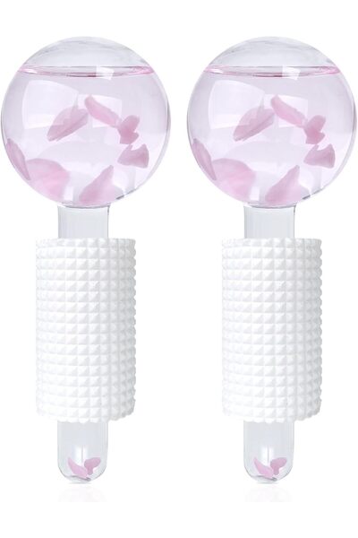 Tazweeq Ice Globes & Ice Roller for Face and Eyes, Facial Massage Tools for S...