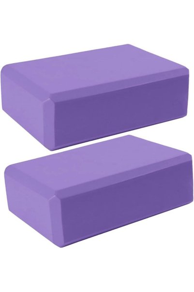 GENERAL SKY-TOUCH 2 Pack Yoga Block Brick, Non Slip Yoga Block Brick Foam Hom...