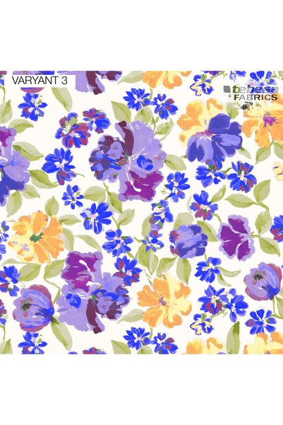 Tebesa Fabrics - Desenli Dijital Baskılı Kumaş