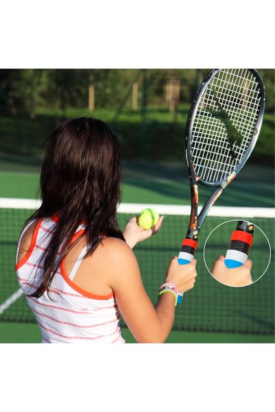 Generic Silicone Non-Slip Grip Tape for Tennis Badminton Rackets 10pcs Multi-...