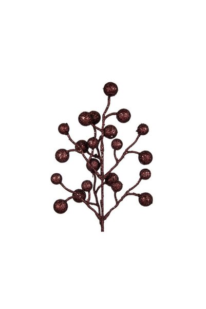 Jumbo Ramura Decorativa de Craciun cu Pomusoare Maro 43cm