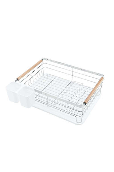 rosberg Uscator de vase, 1 nivel, 43x31.5x14cm, tava detasabila, alb,