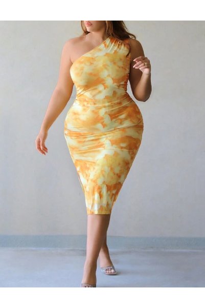 Evendi Rochie medie, Galben