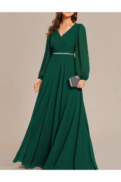 Evendi Long dress, Green