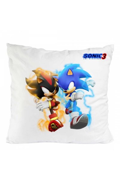 LITTLE DARKS ART Perna Sonic the Hedgehog 3, Poliester, Alb, 40 x 40 cm