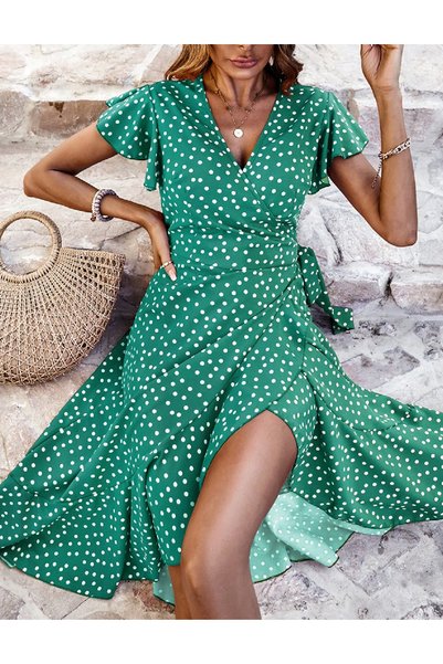 Evendi Rochie medie, Verde