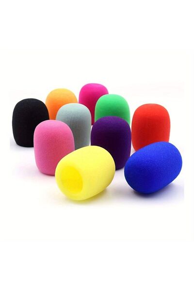 Generic Set Of 4 Mixed Color Thickened Microphone Sponge Covers