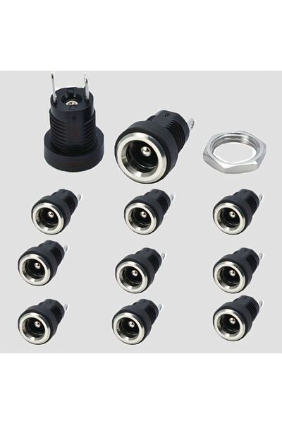 Generic 10pcs DC Socket 022B Power Jack 3.5x1.35 Temperature Resistant