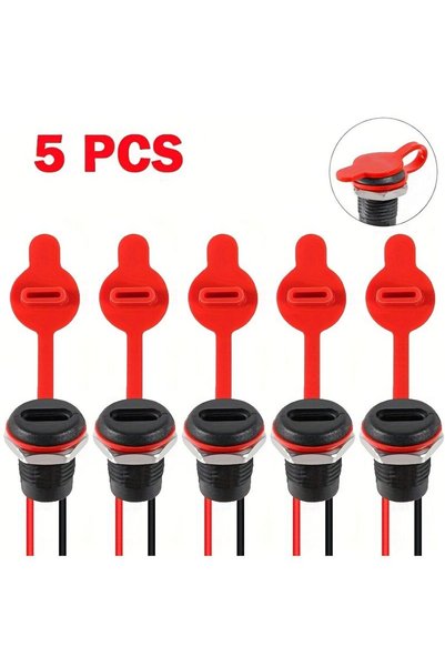 Generic 5 قطع من موصلات USB من النوع C، مقبس أنثى للهيكل، منفذ شحن صناعي
