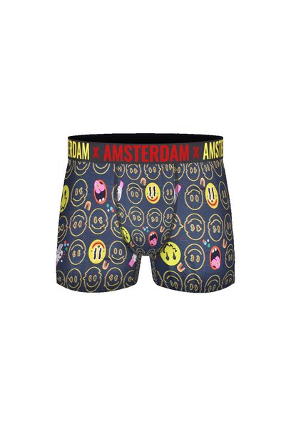 Holland Underwear Ανδρικό βαμβακερό μποξεράκι με σχέδιο εικονιδίων χαρούμενων...