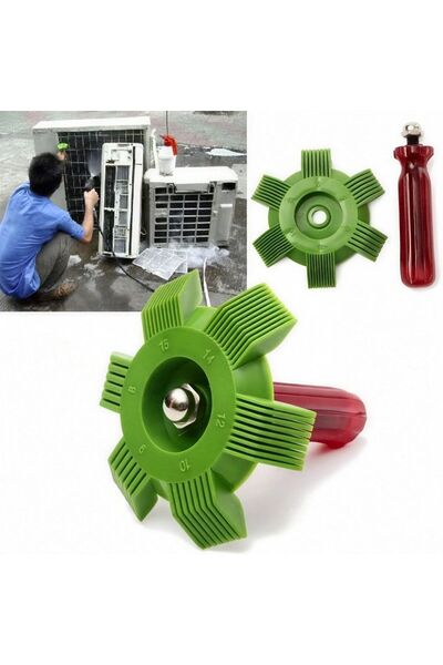 Generic Green Universal Car A C Radiator Condenser Fin Cleaning Comb Straight...