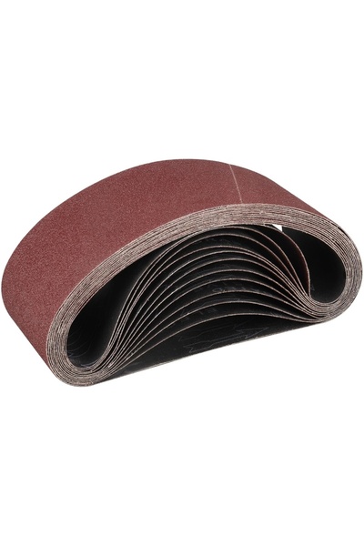 Type-C Set de 12 benzi abrazive pentru șlefuitor cu bandă 100 x 610 mm, granu...