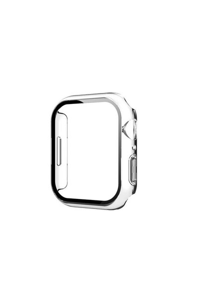 TEQSMA Apple Uyumlu Watch 7 41mm Şeffaf Kasa ve Ekran Koruyucu Zore Watch Gard 13