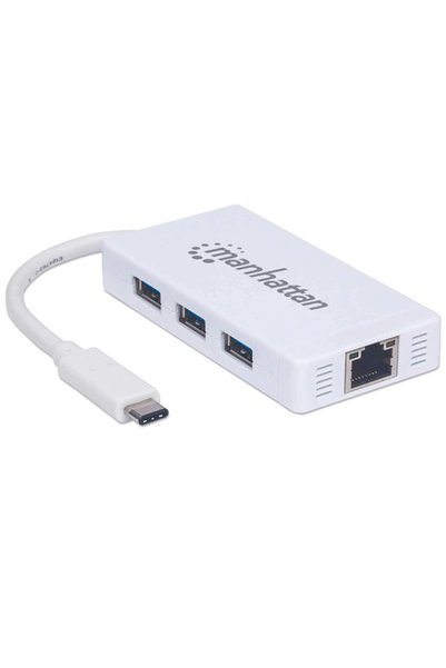 OEM Προσαρμογέας Δικτύου Gigabit Ethernet USB 3.0 Type-C &amp;   Hub 3 θυρών