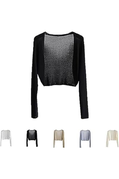 GENERAL Ice Silk Coat Shawl Air-Conditioned Shirt,Summer Thin Knit Cardigan,L...