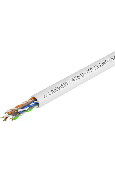 Lanview Καλώδιο Δικτύου Ethernet U/UTP Cat.6 305m Λευκό 1 τεμ. Κωδικός: LVN12...