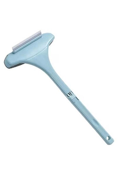 FOXMAG24 Racletă pentru geamuri, cap textil, mâner detașabil, perie universal...