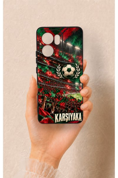 Vip Case Oppo Reno 13F Compatible Karşıyaka-Themed Patterned Silicone Case.