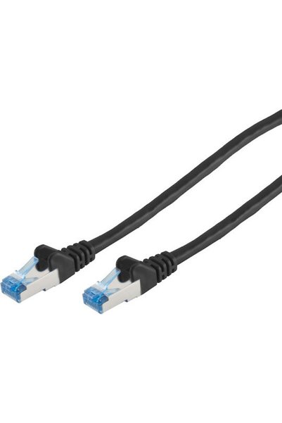 OEM Καλώδιο Δικτύου Gigabit S/FTP Cat.6a Ethernet 0,5m Μαύρο Κωδικός: GM-262907
