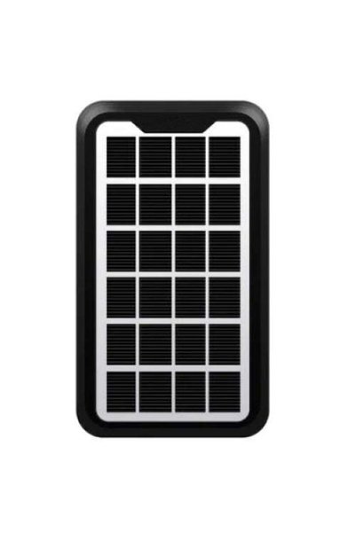 FOXMAG24 Portable Solar Panel, 3W, Waterproof, with USB Cable, Black