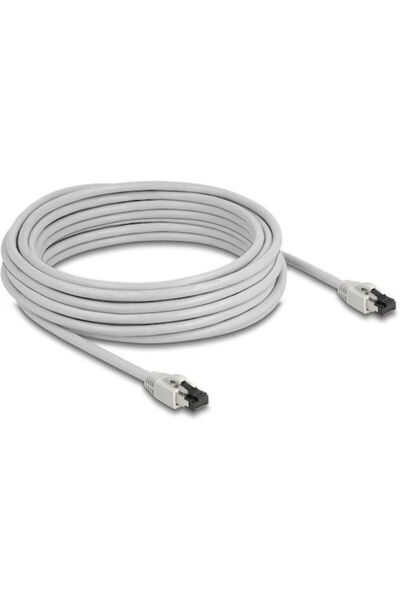 DELOCK Καλώδιο Δικτύου S/FTP Cat.8.1 Ethernet 10m Γκρι 1 Τεμάχιο