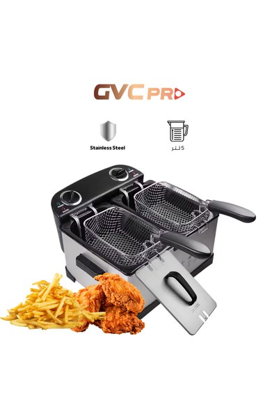 GVC PRO مقلاة زيت سعة 5 لتر - GVCDF-1050