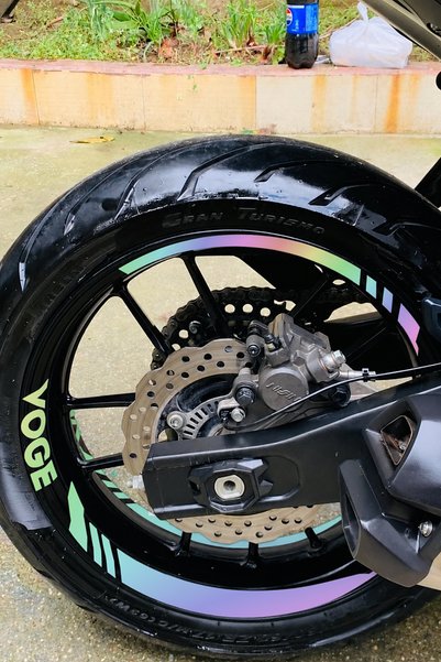 Banxtre Wheel rim sticker set for voge motorcycle group (front and rear, suff...
