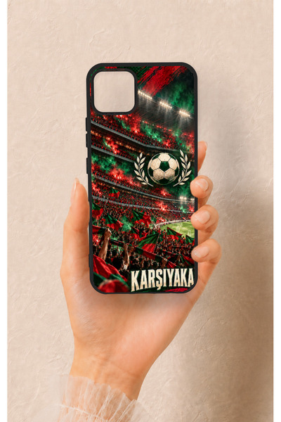 Vip Case Realme C11 2021 Compatible Silicone Case with a Karşıyaka-Themed Pat...