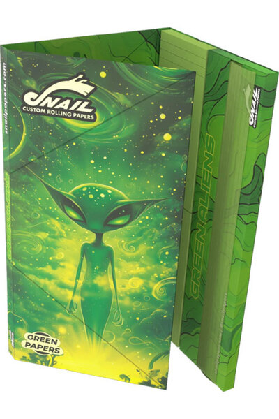 snail Συλλεκτικά χαρτάκια στριφτού «Συλλογή Green Aliens» - Σχέδιο # 3 |   KS...