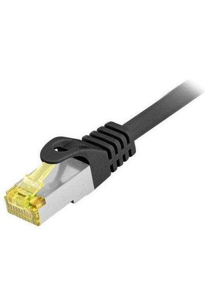 EQUIP Καλώδιο Δικτύου Ethernet S/FTP Cat.6a Gigabit Εξωτερικού Χώρου 0,5m Μαύρο