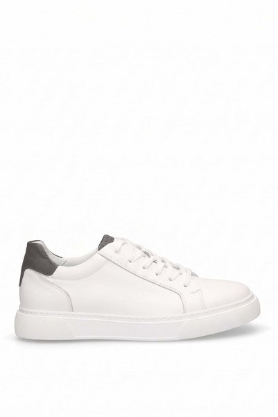 Ayakkabı Fuarı Elit Rgo1773 Men's Genuine Leather Classic Sneakers - White - ...
