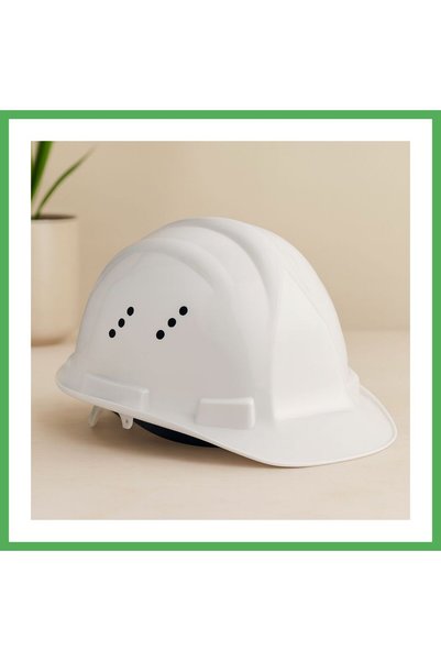 Nur store Çanta Manually Adjustable Yellow-White Safety Helmet BEZOSS
