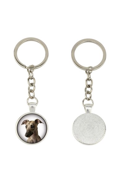 Art - Dog Breloc Art-Dog Whippet în cutie cadou — Pandantiv metalic personali...