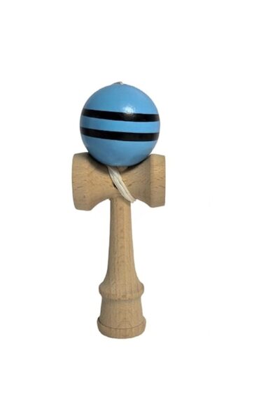 MASHASHOP Mini Kendama, Albastră, 12 cm