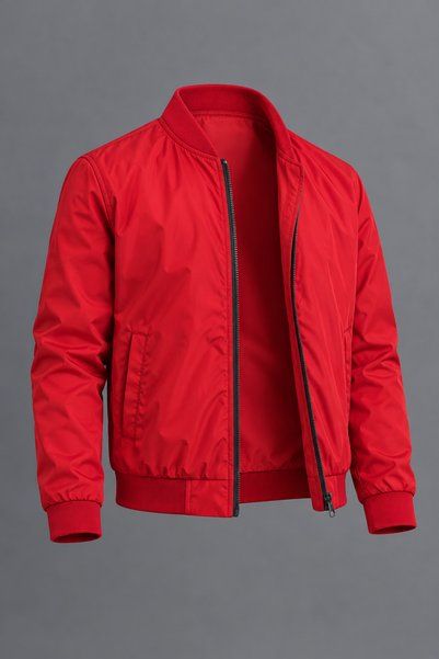 DAMGA JEANS Ανδρικό μπουφάν τύπου «bomber» με φερμουάρ στο γιακά, ελαφρύ, κόκ...