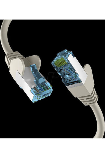 EFB Καλώδιο Δικτύου U/UTP Cat.7 10Gbps Ethernet 15m Γκρι Κωδικός: EC020200127