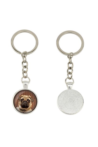 Art - Dog Breloc foto personalizat cu câine Pug Art-Dog în cutie cadou – Pand...