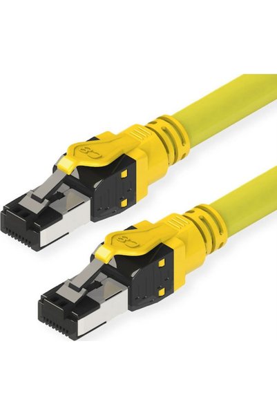 Roline Καλώδιο Δικτύου S/FTP Cat.8 40Gbps Ethernet 1m Κίτρινο Κωδικός: 21.15....