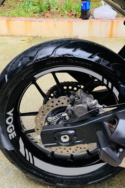 Banxtre Wheel rim sticker set for voge motorcycle group (front and rear, suff...