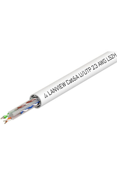 Lanview Καλώδιο δικτύου Ethernet U/UTP Cat.6a χωρίς συνδέσμους 500m 1 τεμ. Κω...