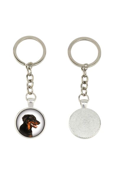 Art - Dog Breloc personalizat cu fotografie Beauceron (Berger de Beauce) în c...