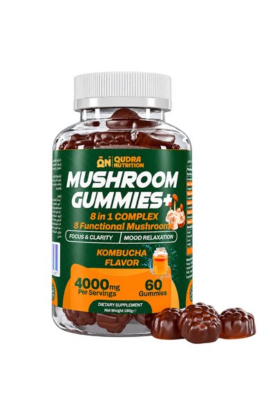 Qudra Nutrition Mushroom Gummies Plus 8 in 1
