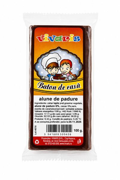 Vivaris Homemade bar with hazelnuts 100 gr